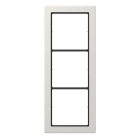 Jung - Cadre 3 postes / LS FLAT DESIGN Gris clair