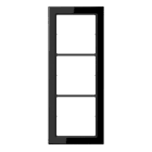 Jung - Cadre 3 postes / LS FLAT DESIGN Noir
