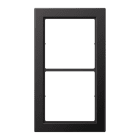 Jung - Cadre 2 postes / LS FLAT DESIGN Dark Canon de Fusil