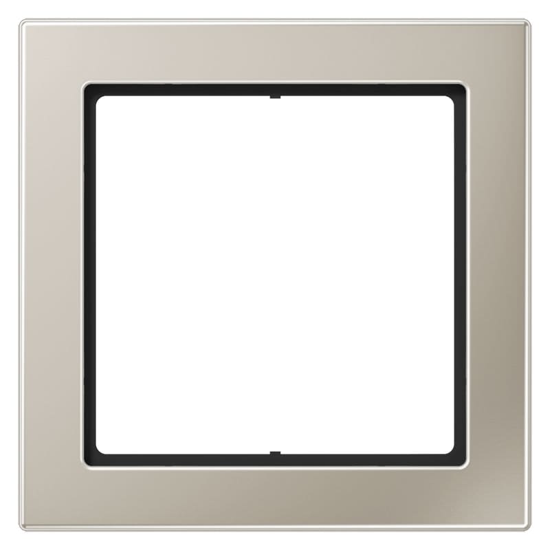 Jung - Cadre 1 poste / LS FLAT DESIGN Métal Inox