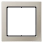 Jung - Cadre 1 poste / LS FLAT DESIGN Métal Inox