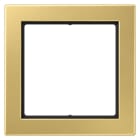 Jung - Cadre 1 poste / LS FLAT DESIGN Laiton doré