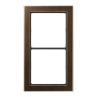 Jung - Cadre 2 postes / LS FLAT DESIGN Laiton ancien