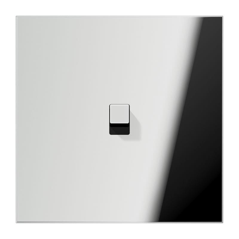 Jung - Enjoliveur simple doigt avec 1 levier Carré / LS 1912 Chrome