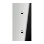 Jung - Enjoliveur 2 modules vertical avec 1+1  leviers Carré / LS 1912 Chrome