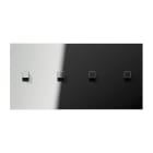 Jung - Enjoliveur 2 modules horizontal avec 2+2 leviers Carré / LS 1912 Chrome