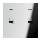 Jung - Enjoliveur simple doigt avec 2 leviers Carré pour Cde VR-Store / LS 1912 Chrome