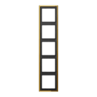 Jung - Cadre 5 postes / LS 990 Doré