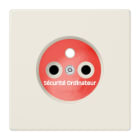 Jung - Enjo pour prise Franco/Belge circuit INFO / LS 990 Ivoire