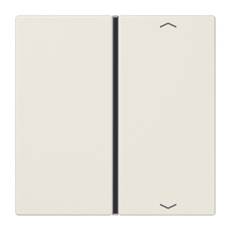 Jung - Touche 1 voie avec flèches platine F40 / LS 990 Ivoire