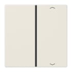 Jung - Touche 1 voie avec flèches platine F40 / LS 990 Ivoire