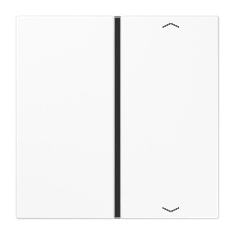 Jung - Touche 1 voie avec flèches platine F40 / LS 990 Blanc