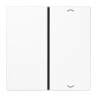 Jung - Touche 1 voie avec flèches platine F40 / LS 990 Blanc