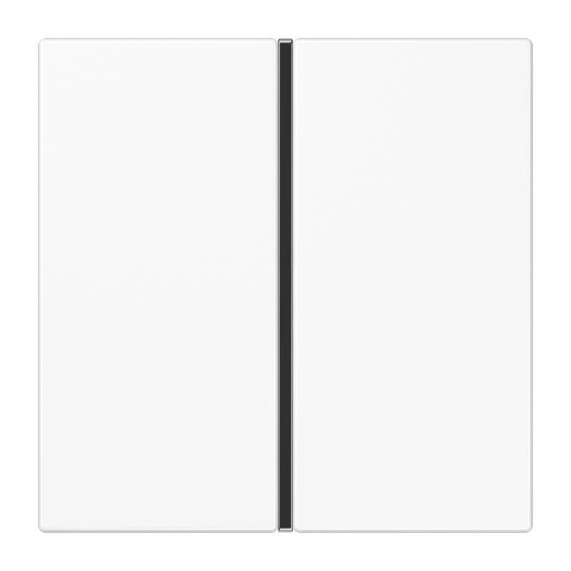 Jung - Kit touche complet 1 voie platine F40 / LS 990 Blanc