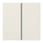 Jung - Kit touche complet 2 voies platine F40 / LS 990 Ivoire