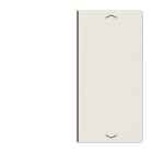 Jung - Touche 2 voies avec flèches platine F40 / LS 990 Ivoire