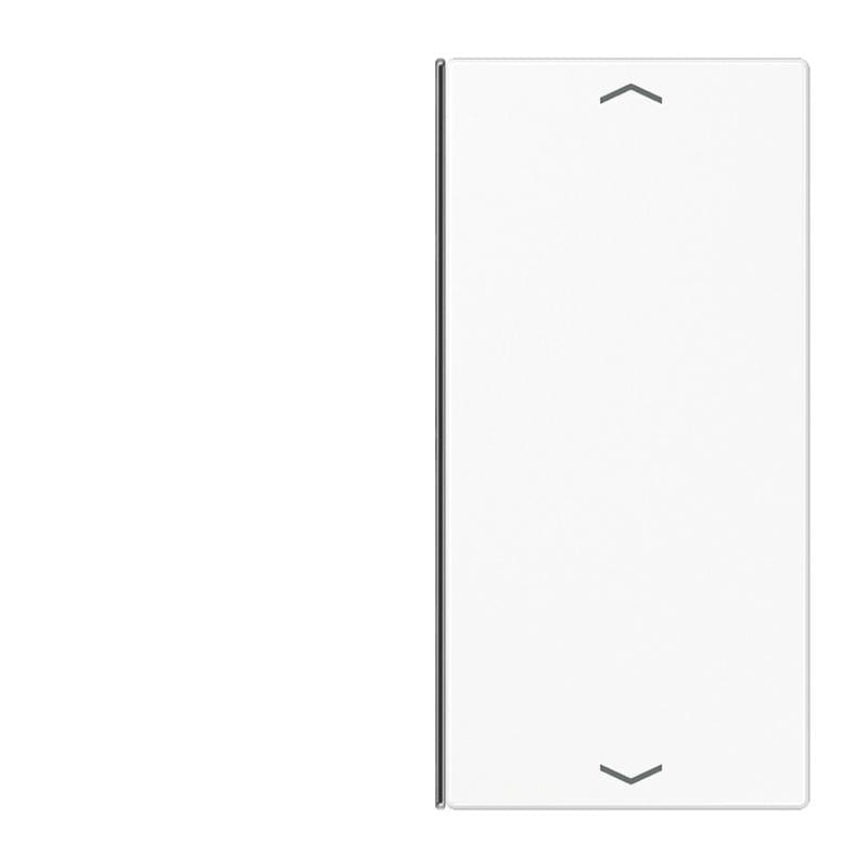 Jung - Touche 2 voies avec flèches platine F40 / LS 990 Blanc