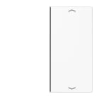 Jung - Touche 2 voies avec flèches platine F40 / LS 990 Blanc