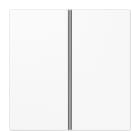 Jung - Kit touche complet 2 voies platine F40 / LS 990 Blanc
