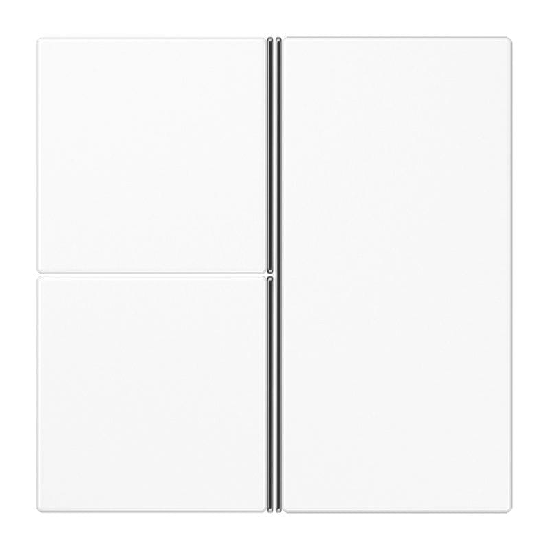 Jung - Kit touche complet 3 voies platine F40 / LS 990 Blanc