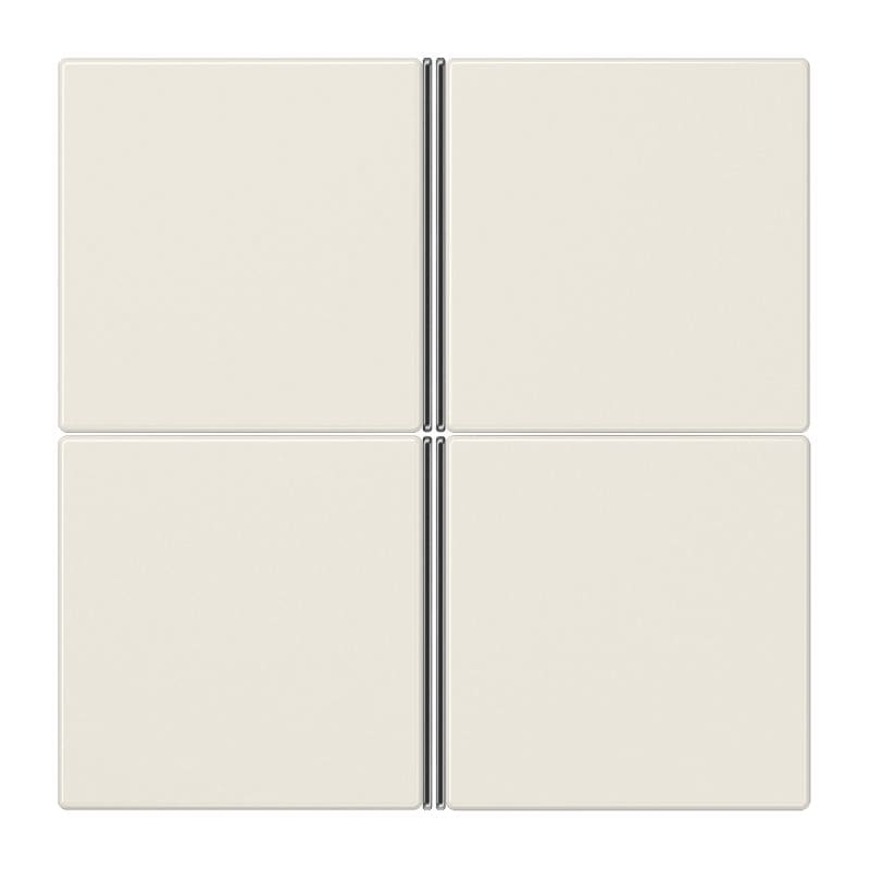 Jung - Kit touche complet 4 voies platine F40 / LS 990 Ivoire