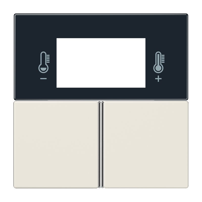 Jung - Kit touche pour régulateur KNX Art. 4093KRMTSD / LS 990 Ivoire