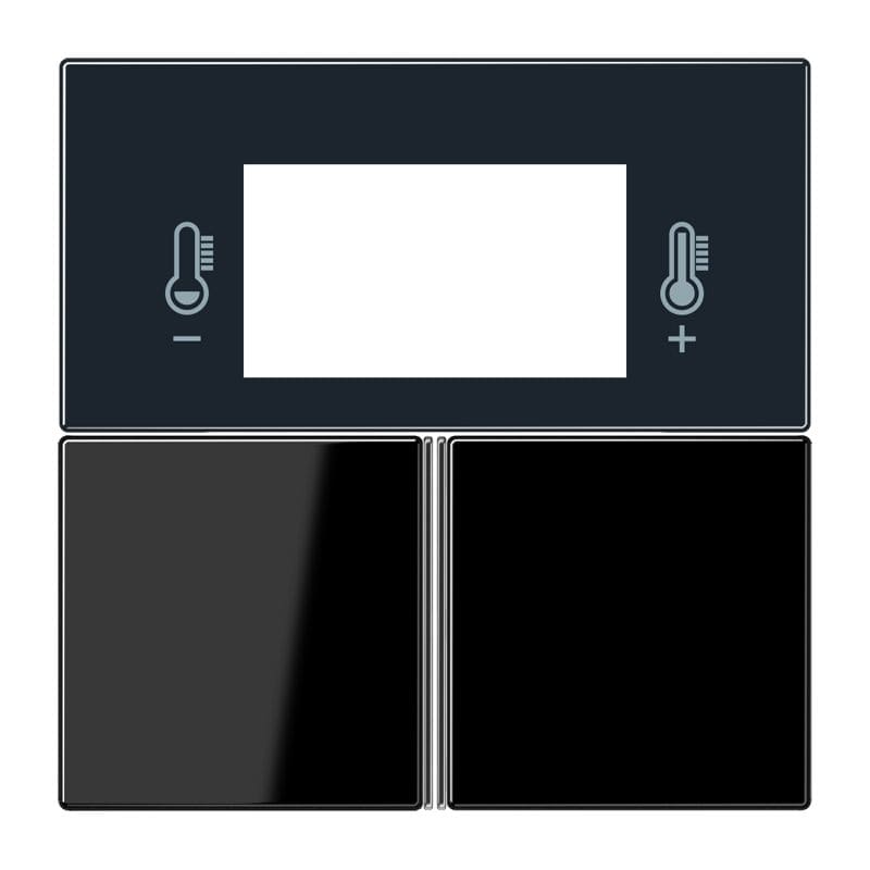 Jung - Kit touche pour régulateur KNX Art. 4093KRMTSD / LS 990 Noir