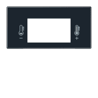 Jung - Afficheur avec sympbole T° pour Art. 4093KRMTSD