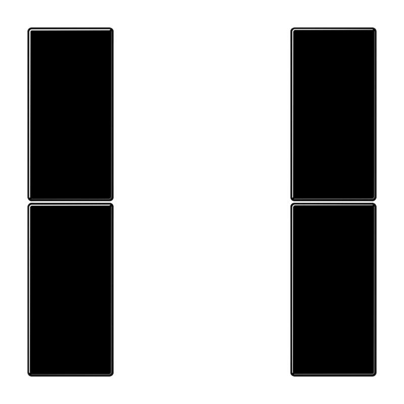 Jung - Kit touche complet 2 voies F50 / LS 990 Noir