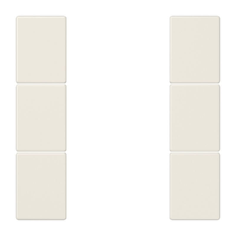 Jung - Kit touche complet 3 voies F50 / LS 990 Ivoire