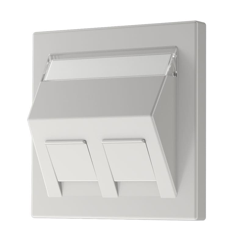 Jung - Enjoliveur pour noyau Modulear Jack / LS 990 Gris clair