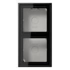 Jung - Boîtier saillie avec cadre 2 postes / LS 990 Noir