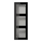 Jung - Boîtier saillie avec cadre 3 postes / LS 990 Noir