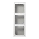 Jung - Boîtier saillie avec cadre 3 postes / LS 990 Blanc