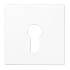 Jung - Enjoliveur pour IN et BP à clé version plate / LS 990 Blanc