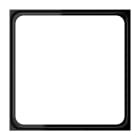 Jung - Cadre de compensation / LS 990 Noir