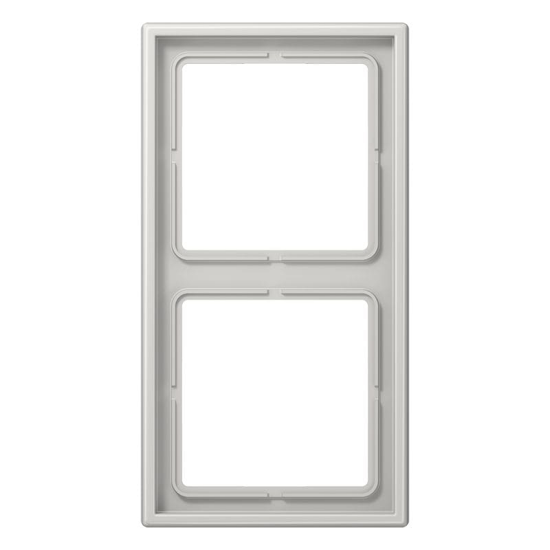 Jung - Cadre 2 postes / LS 990 Gris clair