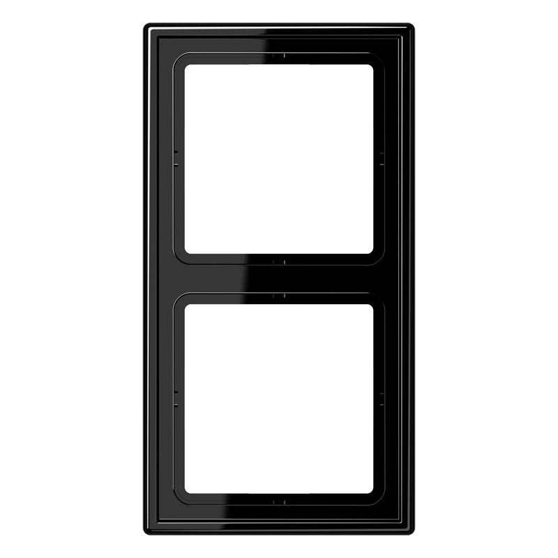 Jung - Cadre 2 postes / LS 990 Noir