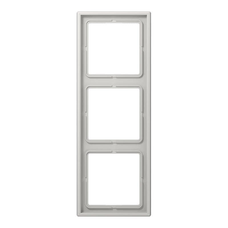 Jung - Cadre 3 postes / LS 990 Gris clair