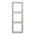 Jung - Cadre 3 postes / LS 990 Gris clair