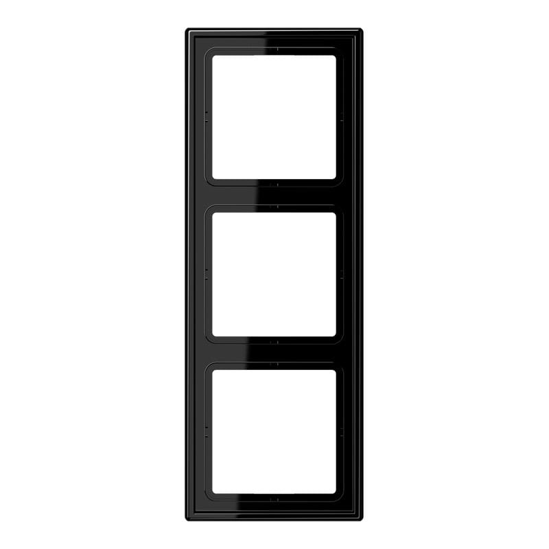 Jung - Cadre 3 postes / LS 990 Noir