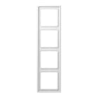 Jung - Cadre 4 postes / LS 990 Blanc