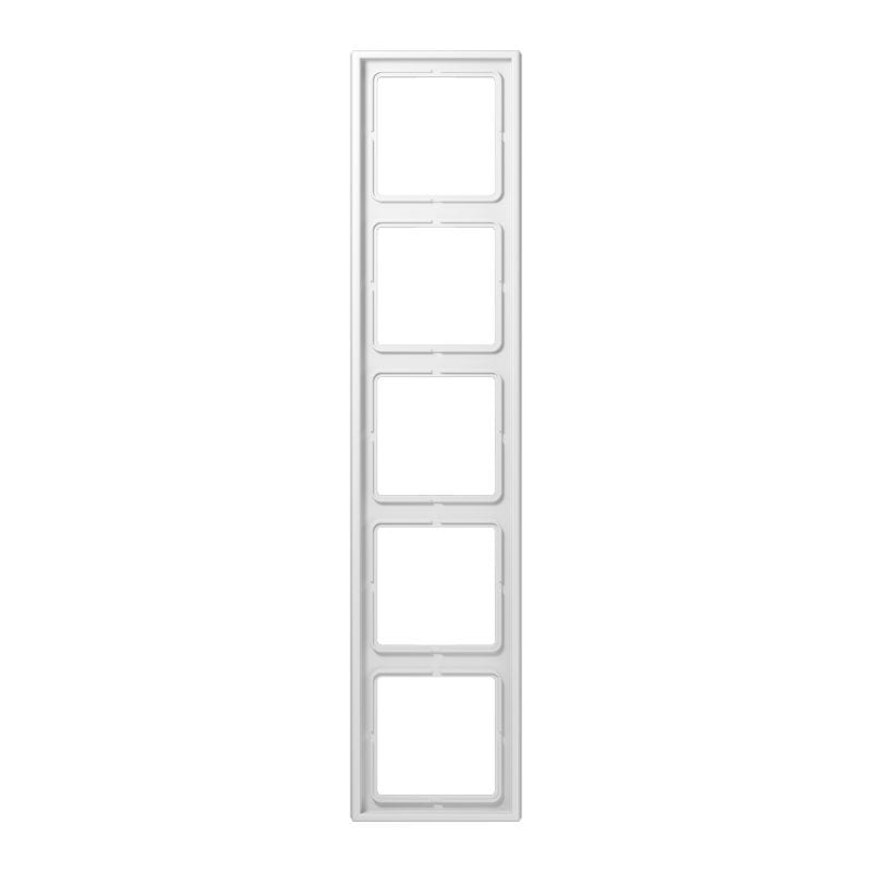 Jung - Cadre 5 postes / LS 990 Blanc