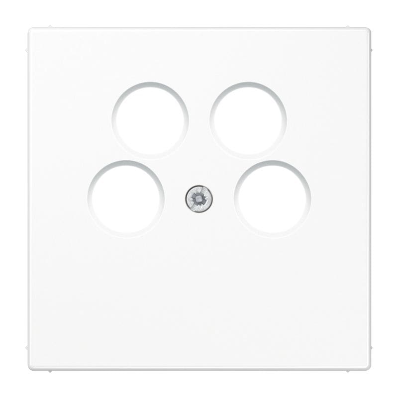 Jung - Enjoliveur pour prise TV-FM-SAT Ankaro / LS 990 Blanc