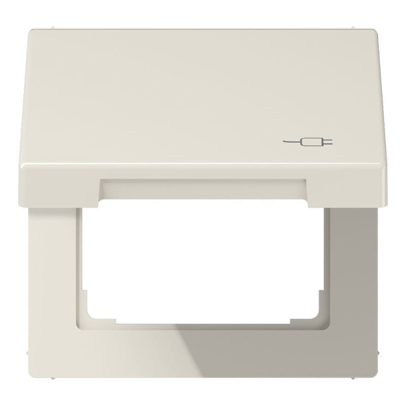Jung - Enjoliveur couvercle symbole prise / LS 990 Ivoire