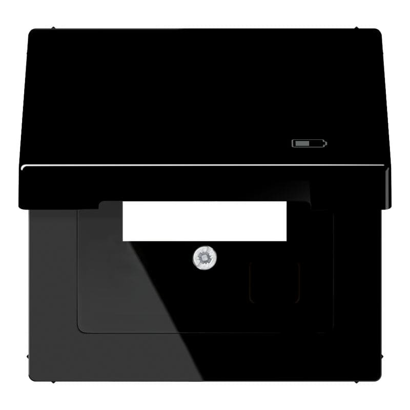 Jung - Enjoliveur couvercle symbole USB / LS 990 Noir