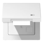 Jung - Enjoliveur couvercle symbole USB / LS 990 Blanc