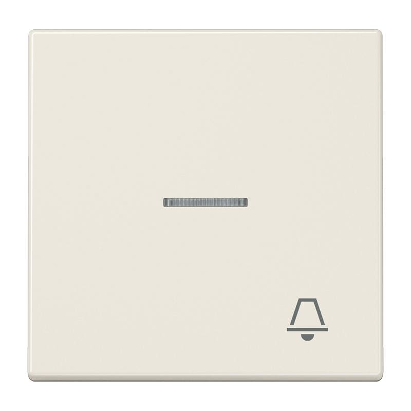 Jung - Enjo avec symb "sonnerie" à voyant / LS 990 Ivoire