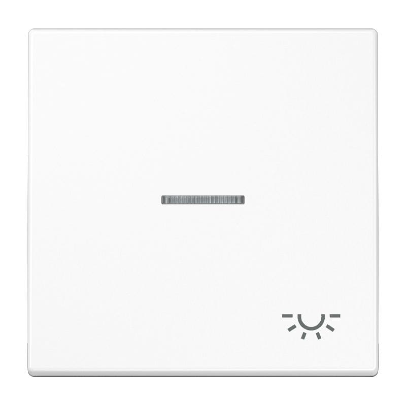 Jung - Enjo avec symb "lumière" à voyant / LS 990 Blanc