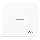 Jung - Enjo avec symb "lumière" à voyant / LS 990 Blanc